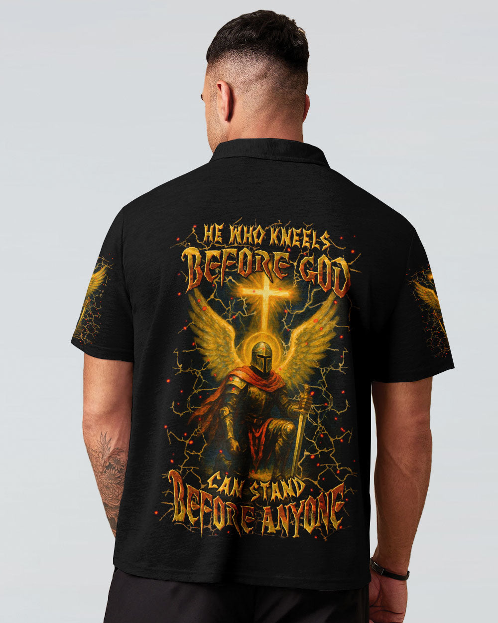 He Who Kneels Before God Warrior Men's All Over Print Shirt - Yhln2904254