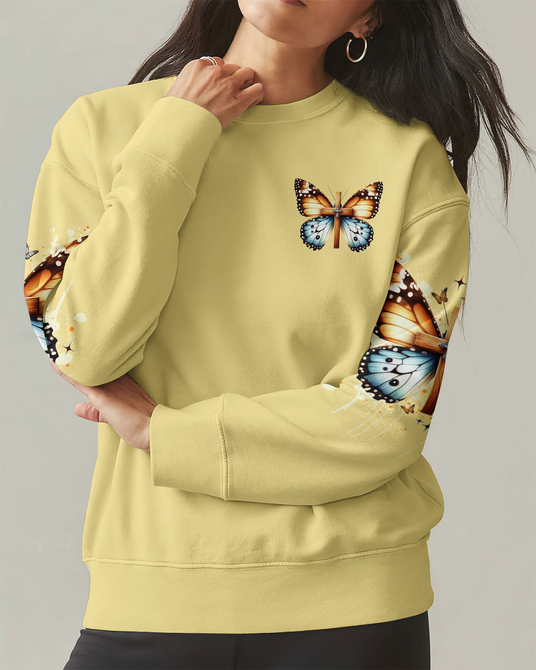When Butterflies Appear Angels Are Near Women's All Over Print Shirt - Tlno0805251