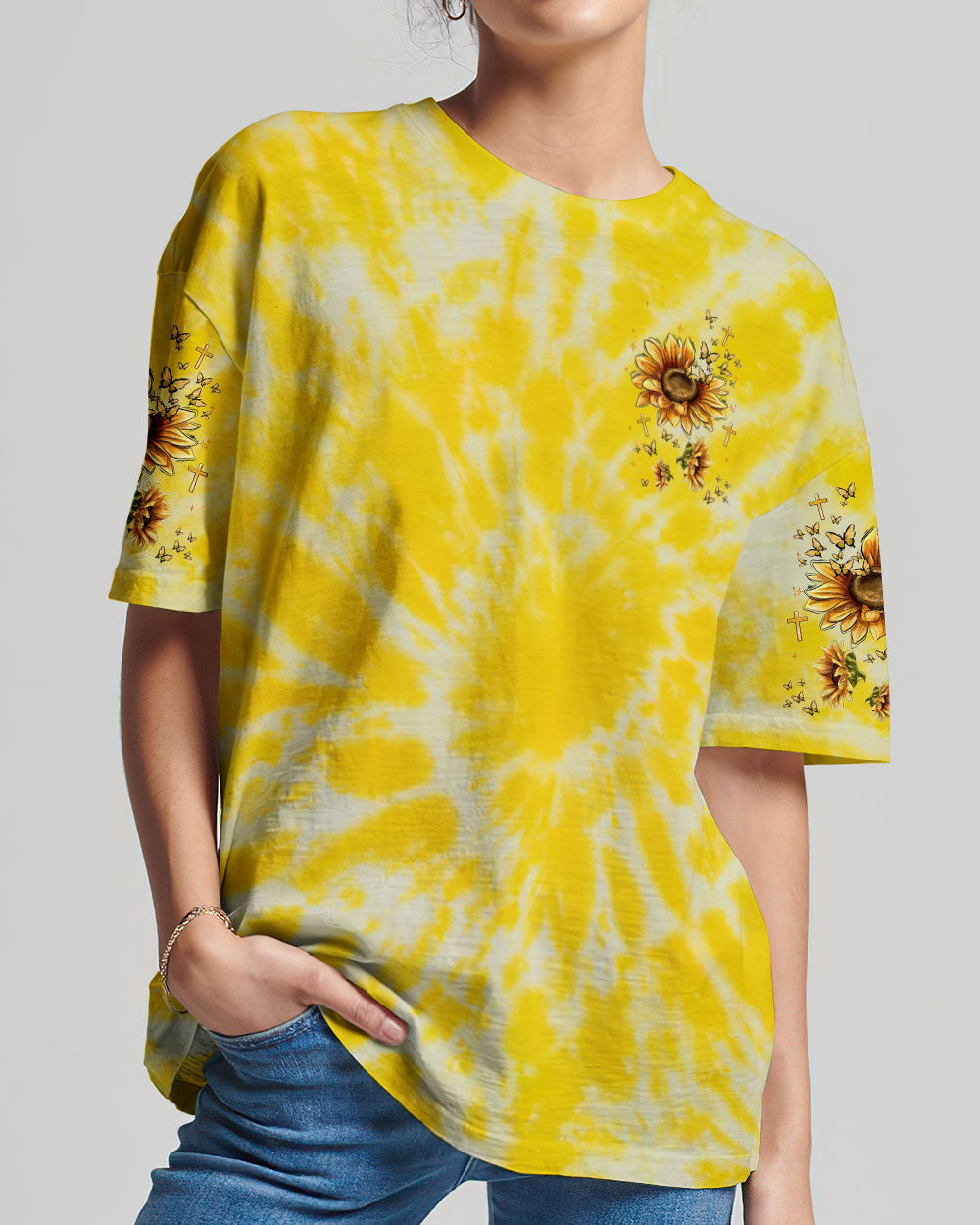 Walk By Faith Sunflower Women's All Over Print Shirt - Tlnt0906252