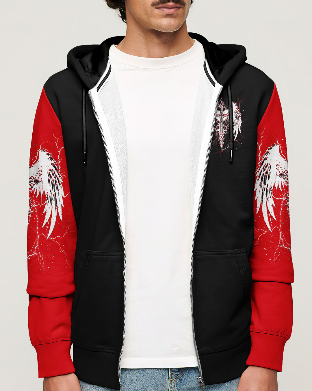 Forgiven Cross Wings Men's All Over Print Shirt - Tlnt1703252