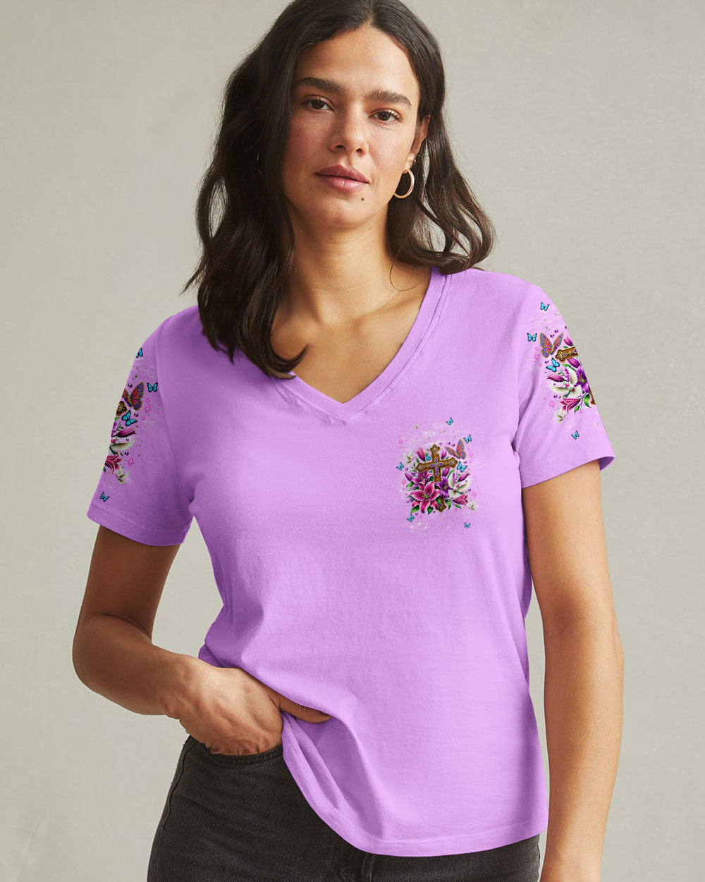 Lord Stood With Me Women's All Over Print Shirt - Tlnt1705251
