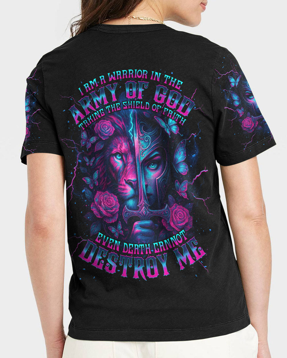 I Am A Warrior In The Army Of God Women's All Over Print Shirt - Tlnt1806252