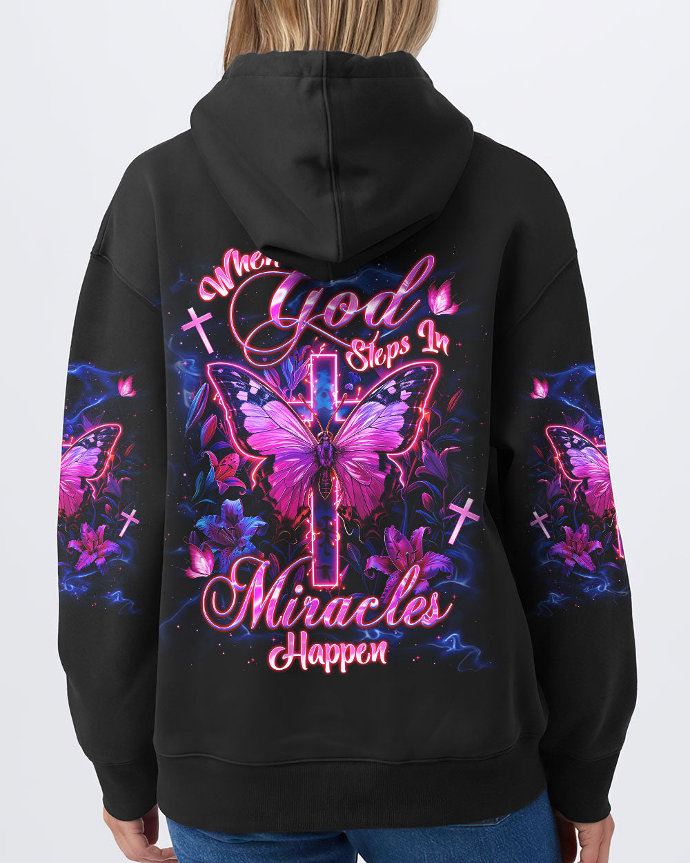 When God Steps In Miracles Happen Women's All Over Print Shirt - Tlnt1906251