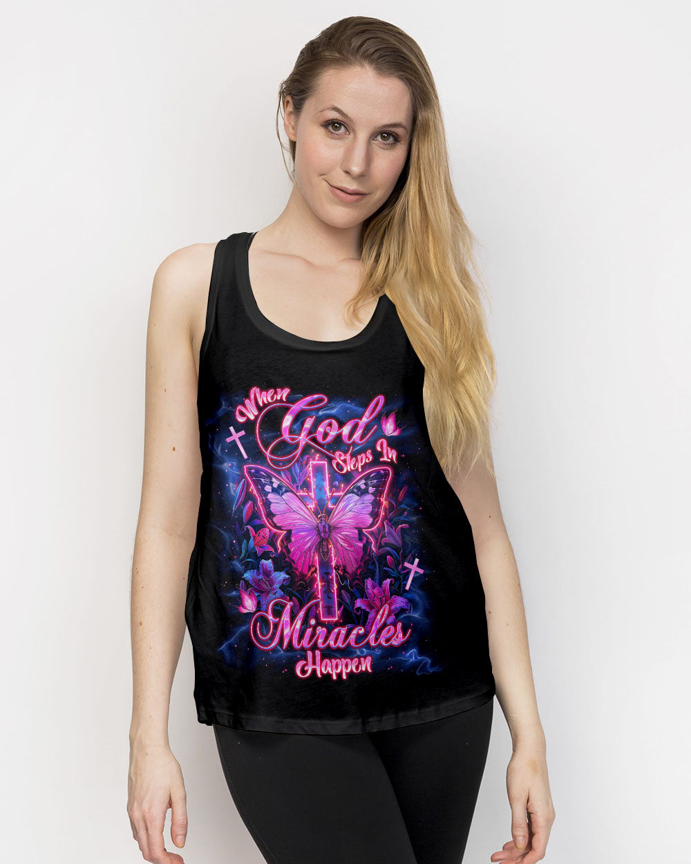 When God Steps In Miracles Happen Women's All Over Print Shirt - Tlnt1906251