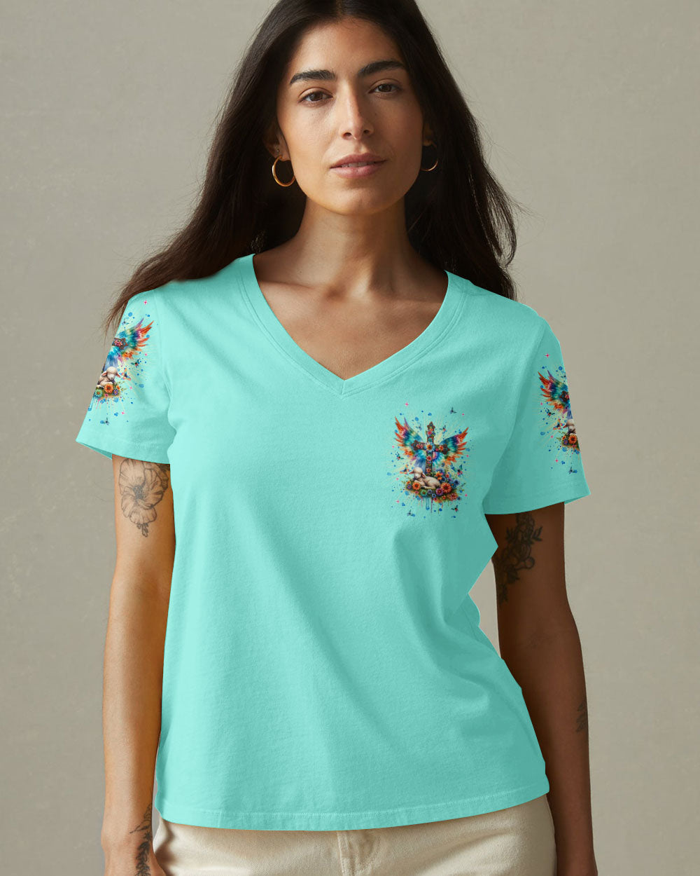 Thank You God Jesus Lamb Women's All Over Print Shirt - Tlnt2005252