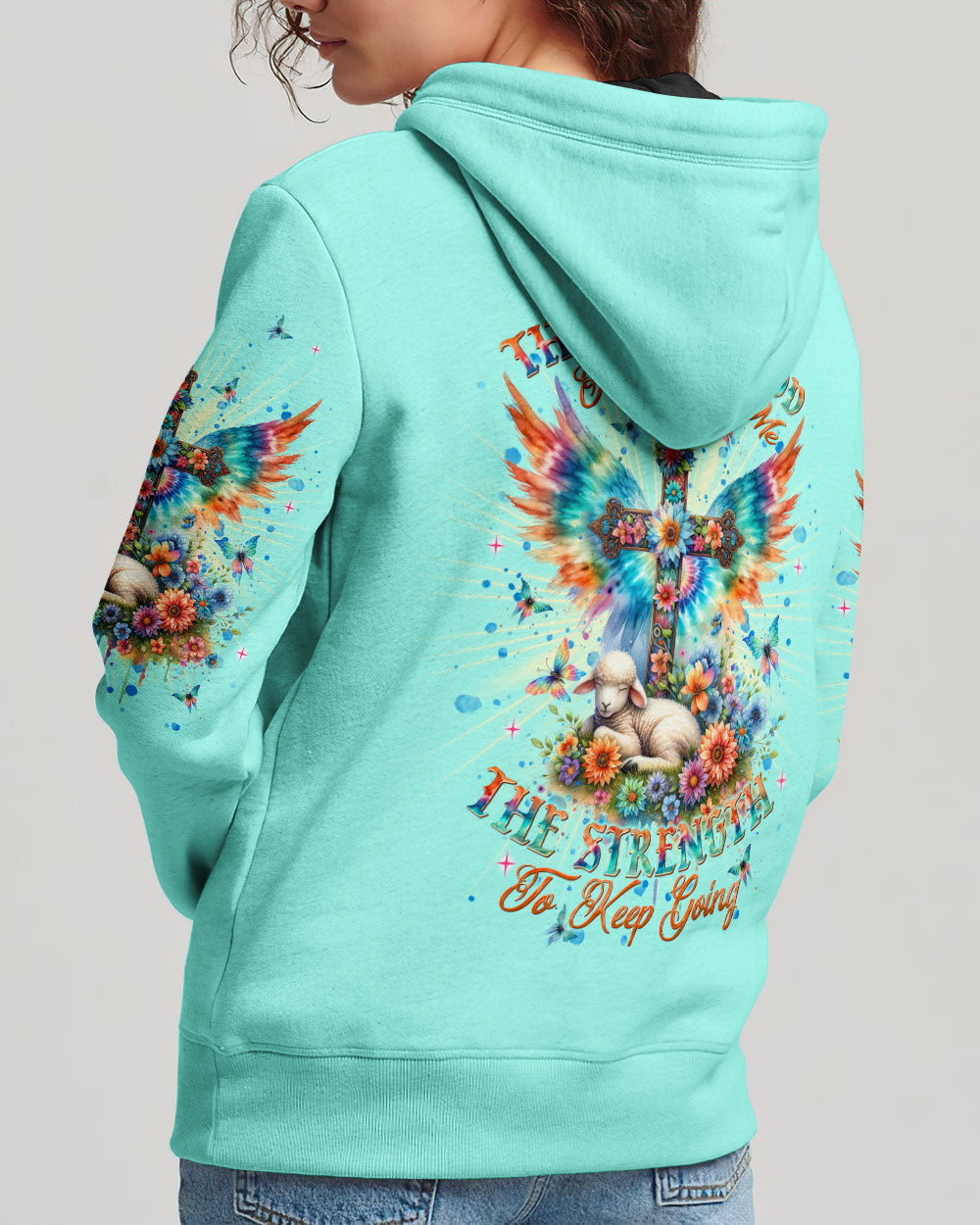 Thank You God Jesus Lamb Women's All Over Print Shirt - Tlnt2005252