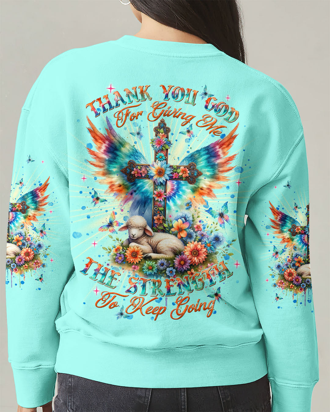 Thank You God Jesus Lamb Women's All Over Print Shirt - Tlnt2005252