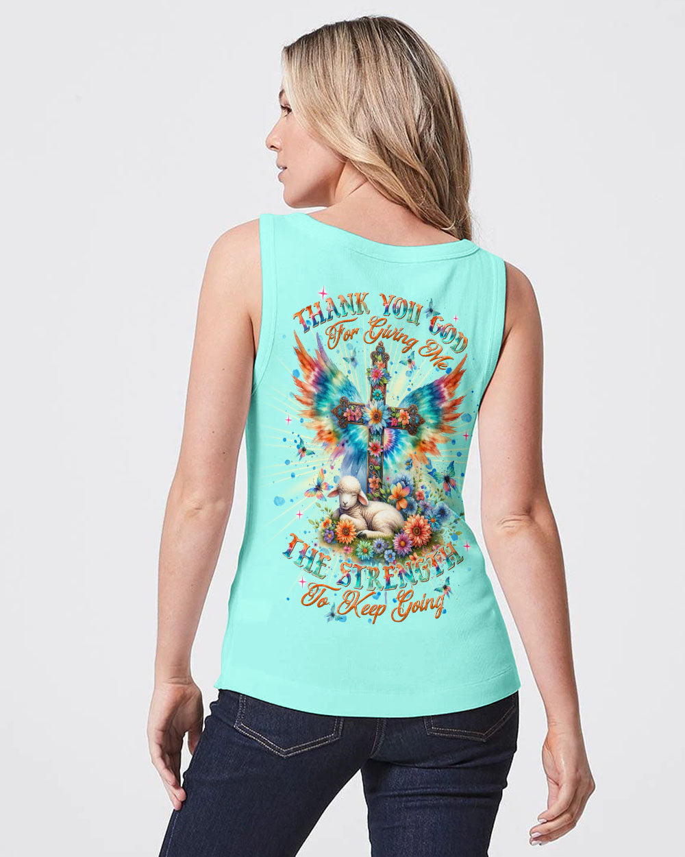 Thank You God Jesus Lamb Women's All Over Print Shirt - Tlnt2005252