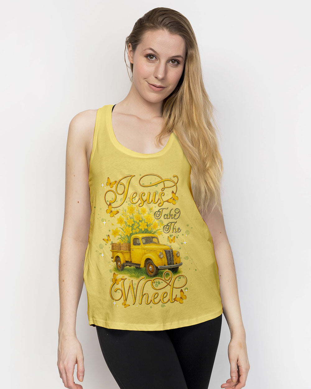 Jesus Take The Wheel Women's All Over Print Shirt - Tlnt2104254