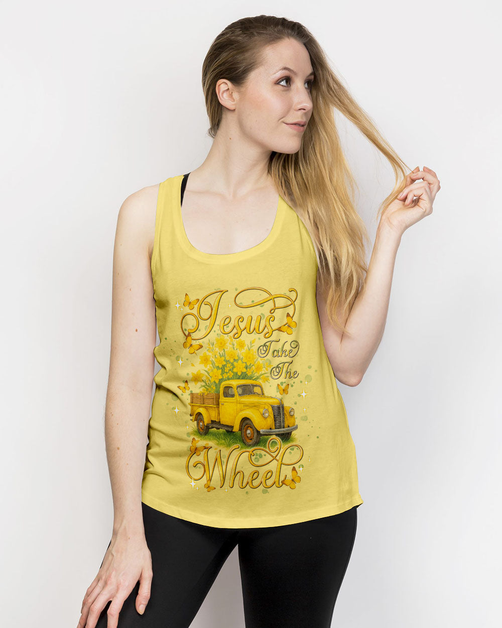 Jesus Take The Wheel Women's All Over Print Shirt - Tlnt2104254