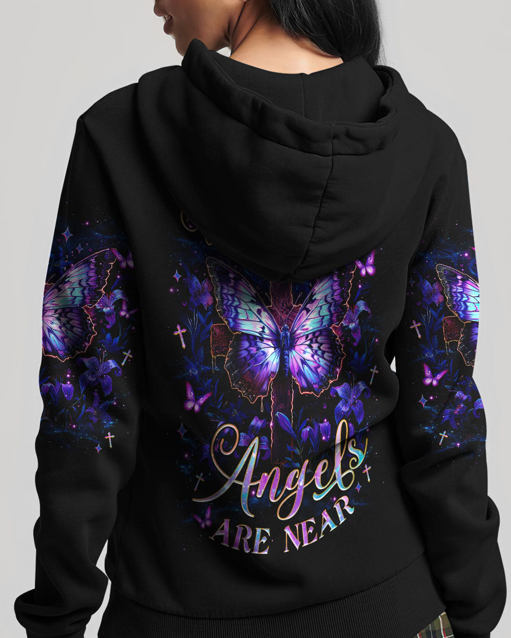 When Butterflies Appear Angels Are Near Women's All Over Print Shirt - Tlnz0906253