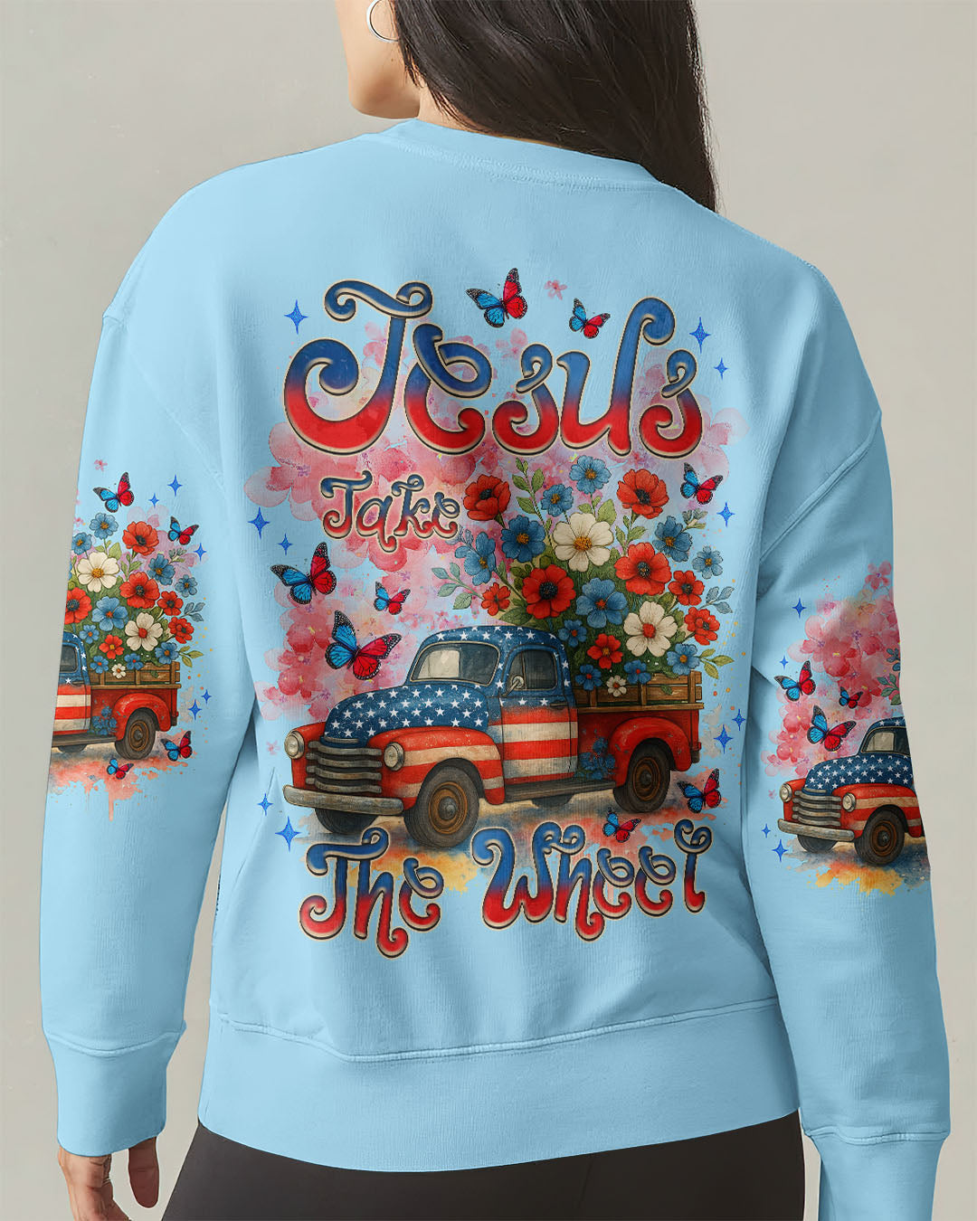 Jesus Take The Wheel Women's All Over Print Shirt - Tlnz1205252