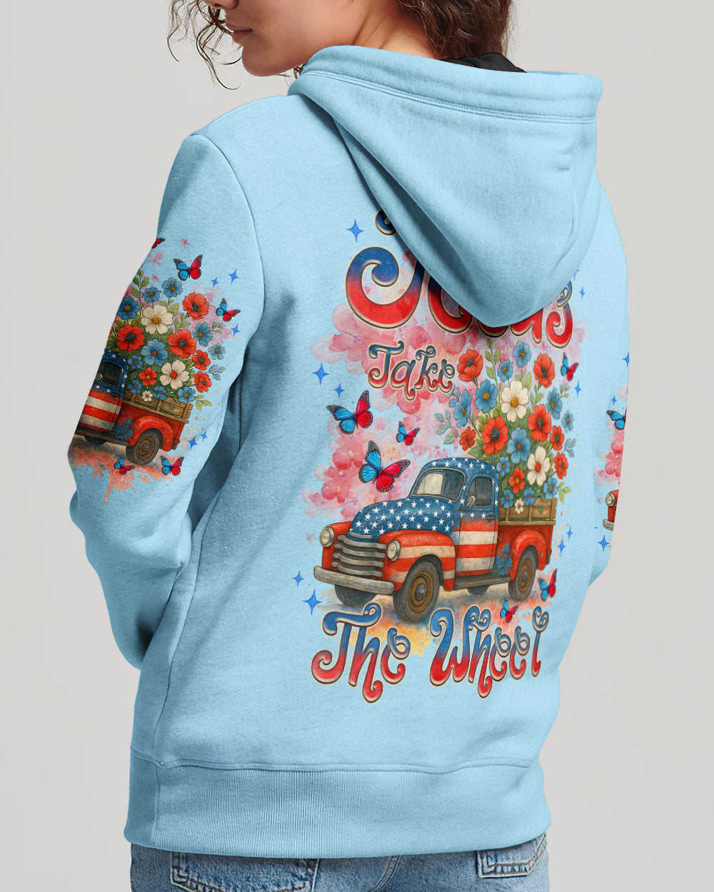 Jesus Take The Wheel Women's All Over Print Shirt - Tlnz1205252