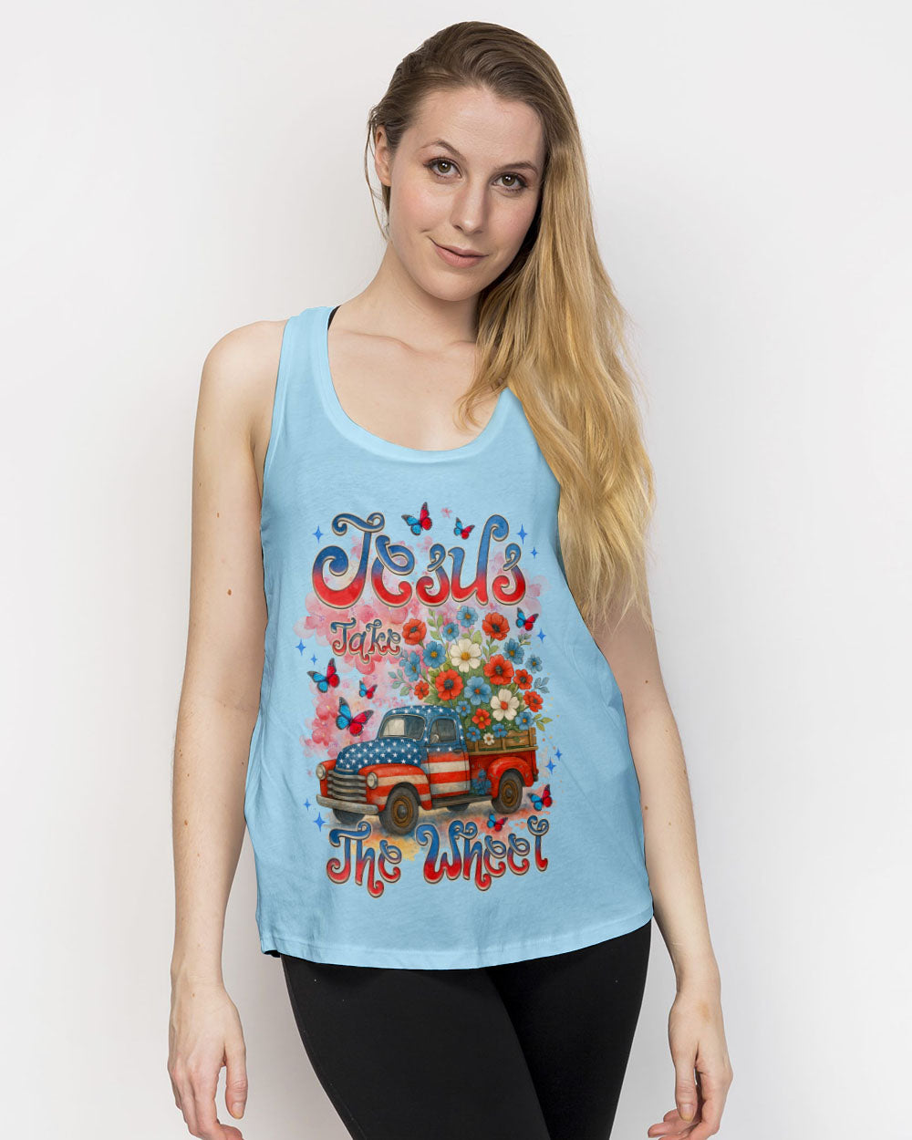 Jesus Take The Wheel Women's All Over Print Shirt - Tlnz1205252