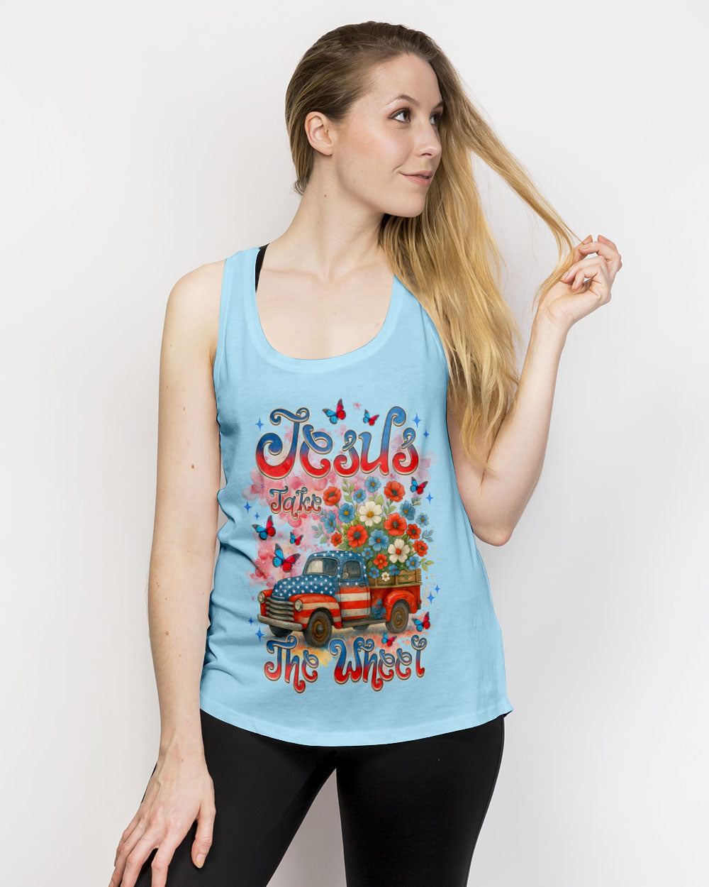 Jesus Take The Wheel Women's All Over Print Shirt - Tlnz1205252
