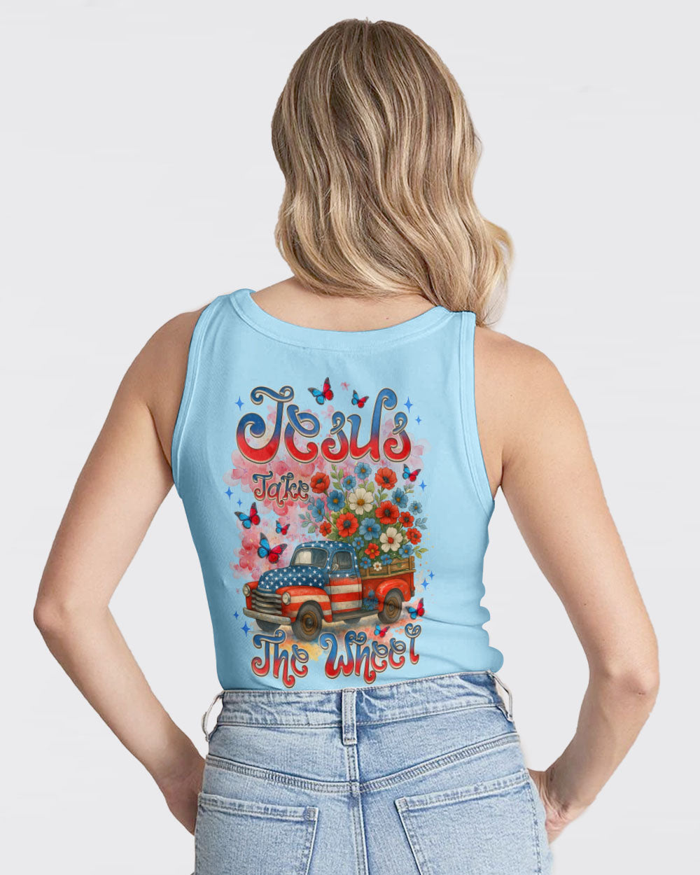 Jesus Take The Wheel Women's All Over Print Shirt - Tlnz1205252