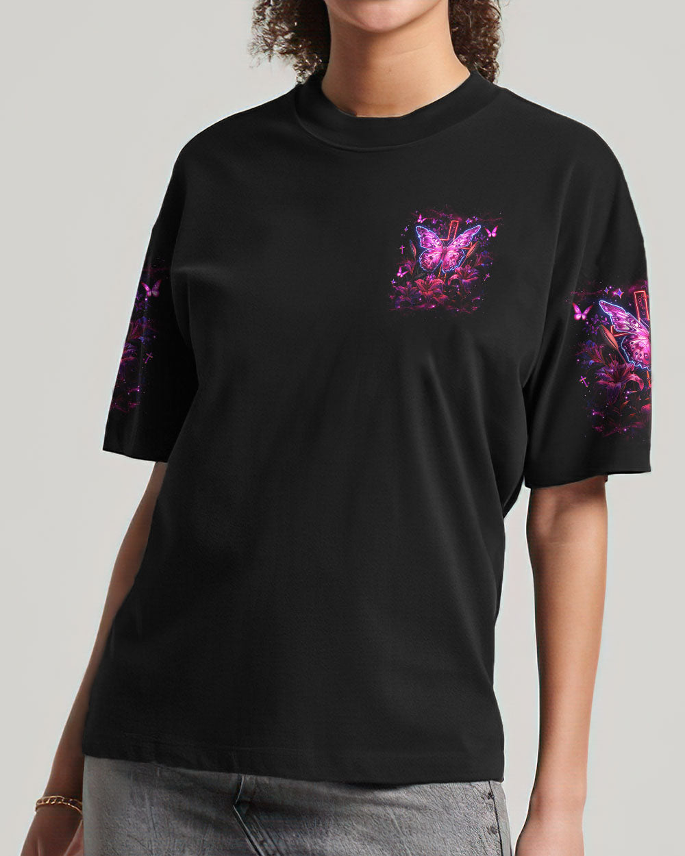 When Butterflies Appear Angels Are Near Women's All Over Print Shirt - Tlnz1806252