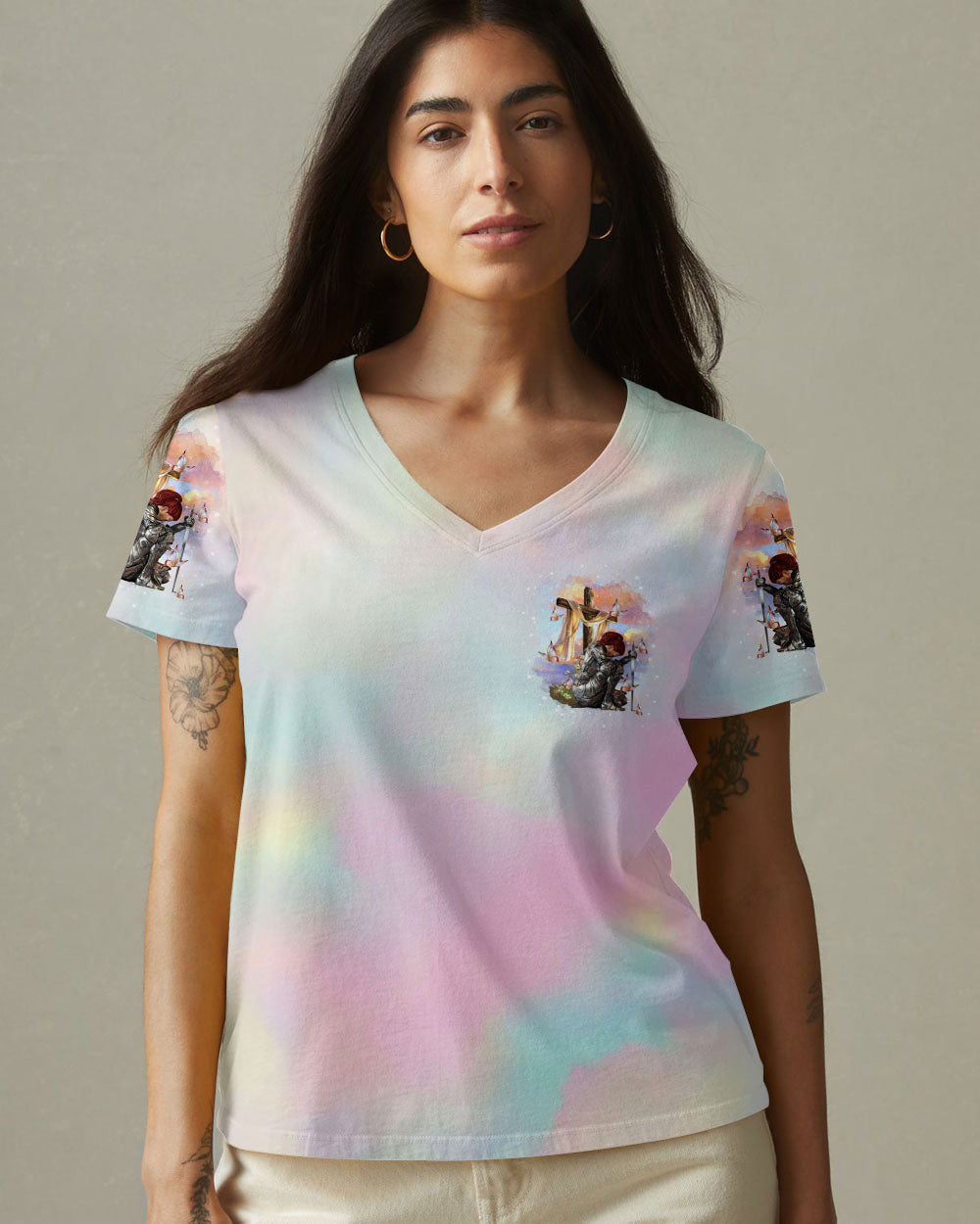 Thank You God Jesus Warrior Women's All Over Print Shirt - Tltr0805253
