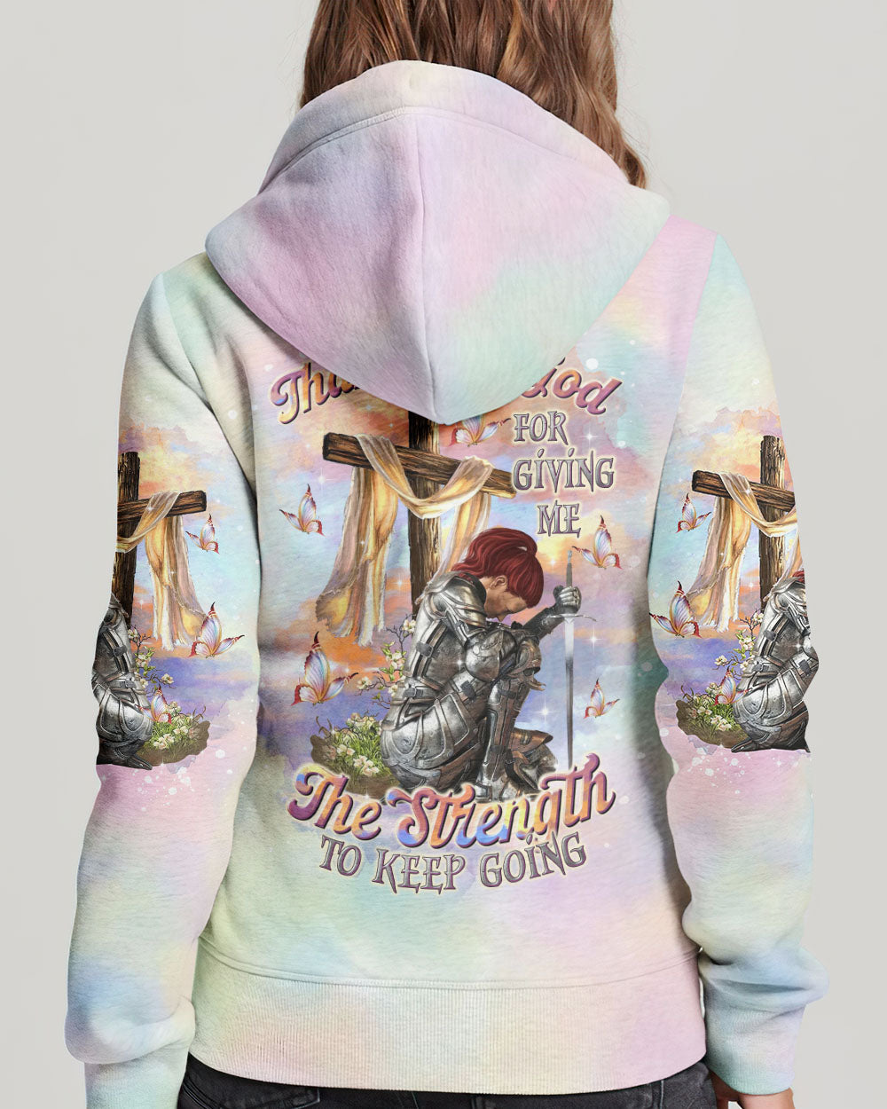 Thank You God Jesus Warrior Women's All Over Print Shirt - Tltr0805253