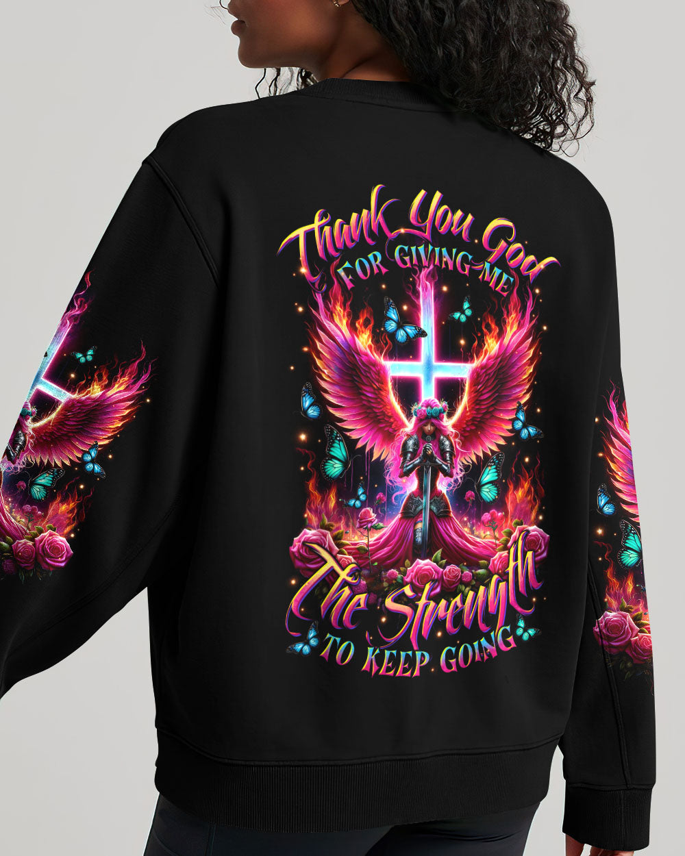 Thank You God Jesus Warrior Women's All Over Print Shirt - Tltr1705253