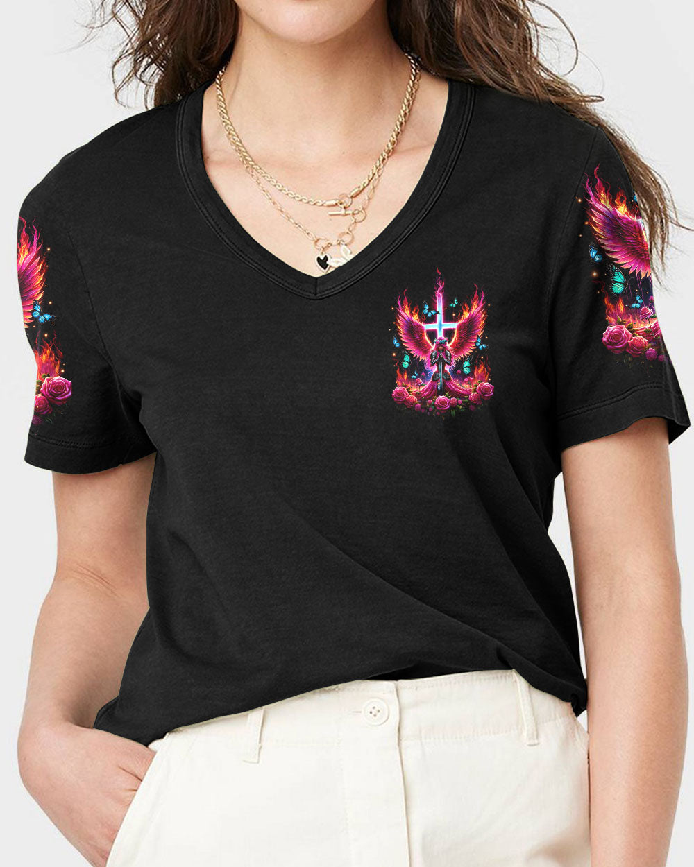 Thank You God Jesus Warrior Women's All Over Print Shirt - Tltr1705253