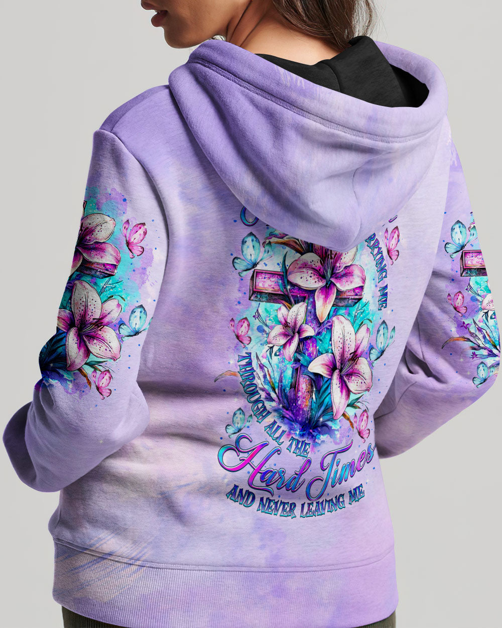 Thank You God For Carrying Me Lilies Women's All Over Print Shirt - Tltr2005251