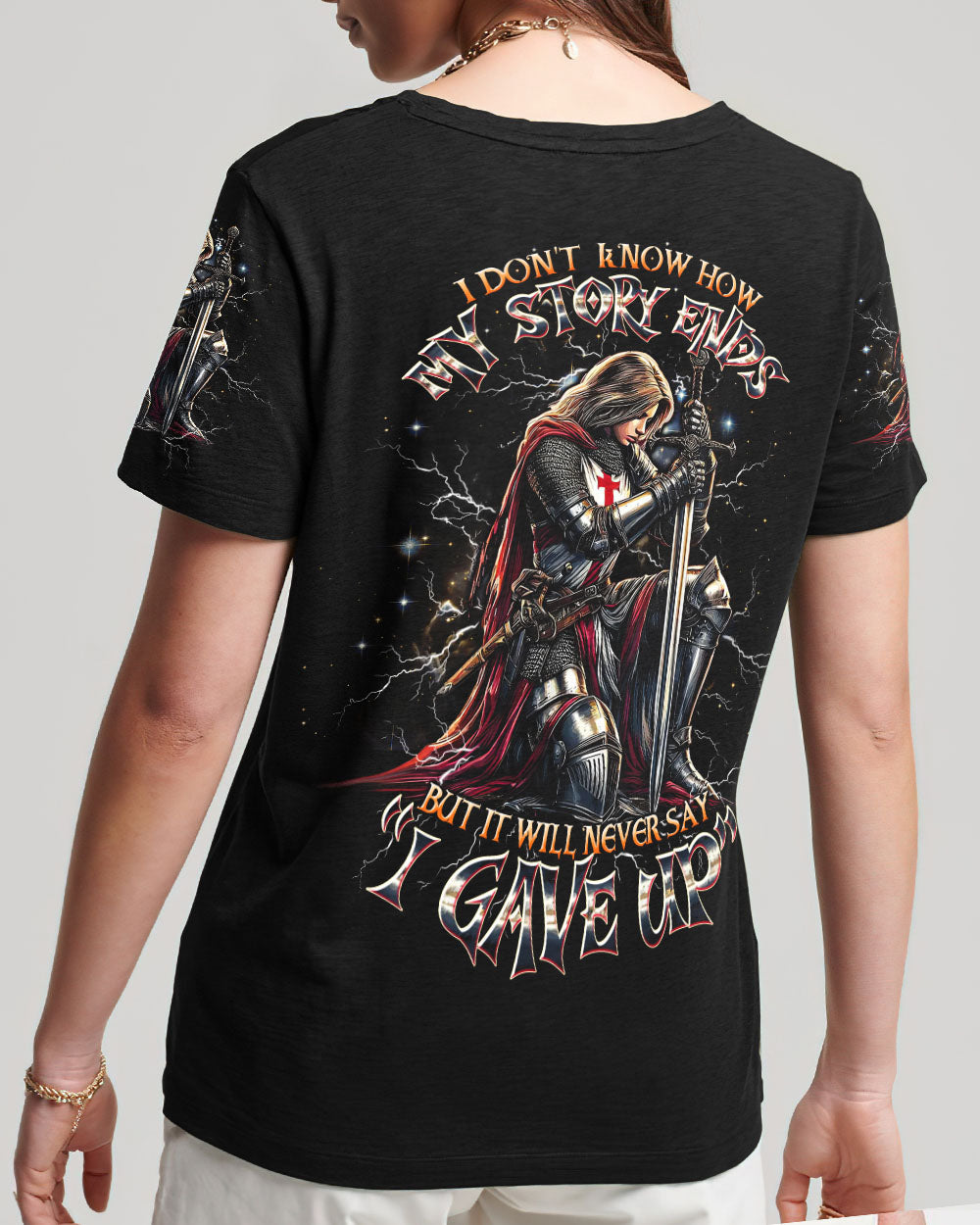 I Don't Know How My Story Ends Warrior Women's All Over Print Shirt - Tltw1605253