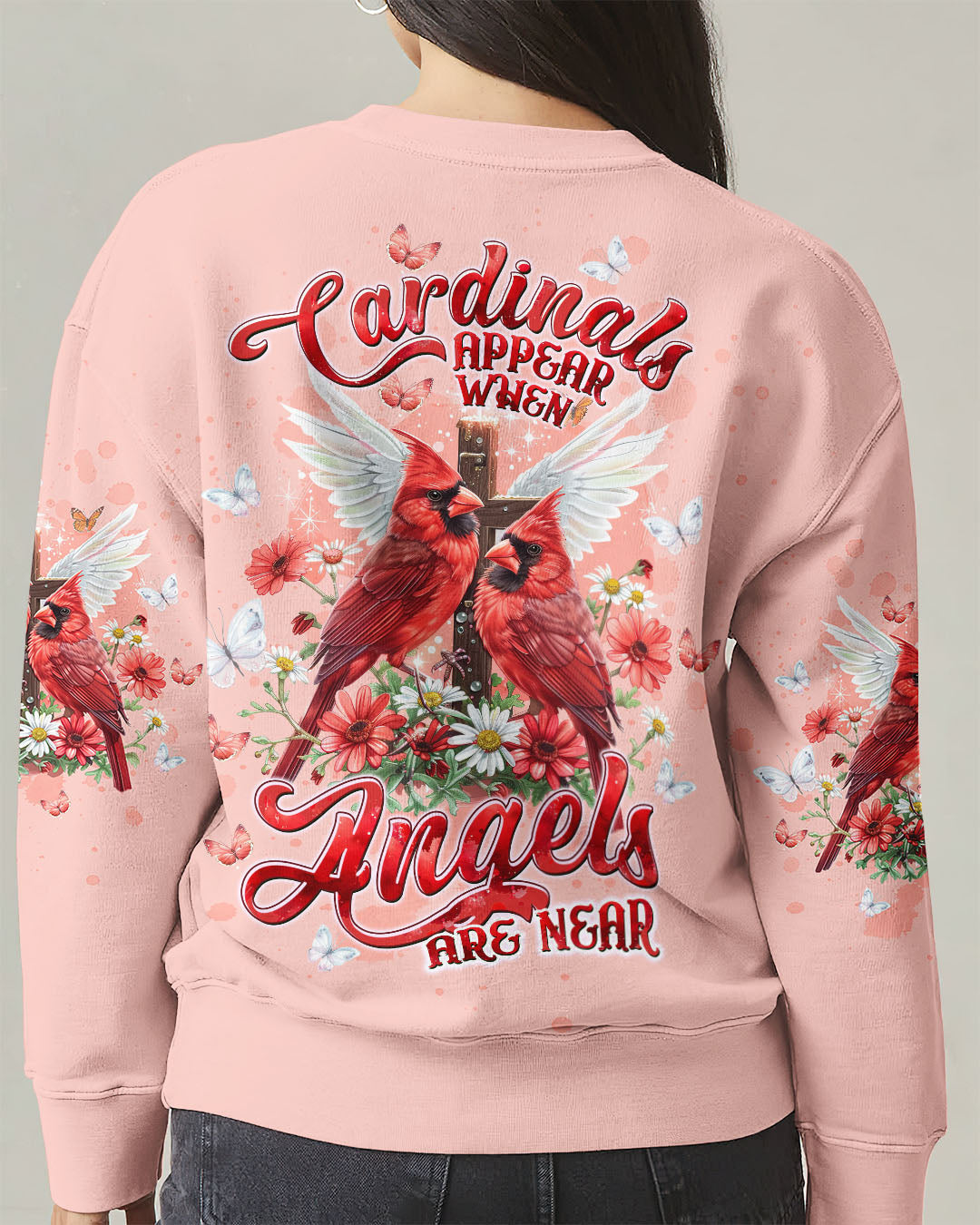 Cardinals Appear When Angels Are Near Women's All Over Print Shirt - Tltw1606253