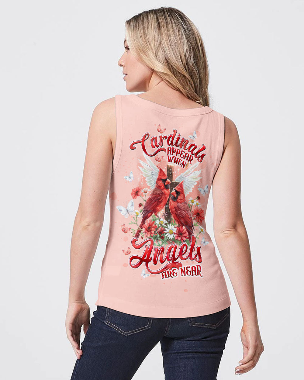 Cardinals Appear When Angels Are Near Women's All Over Print Shirt - Tltw1606253
