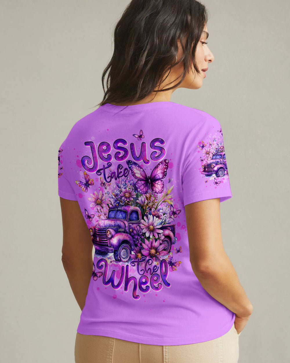Jesus Take The Wheel Women's All Over Print Shirt - Tltw2904252