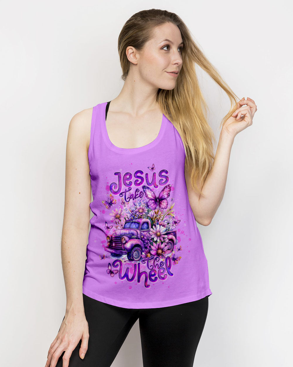 Jesus Take The Wheel Women's All Over Print Shirt - Tltw2904252