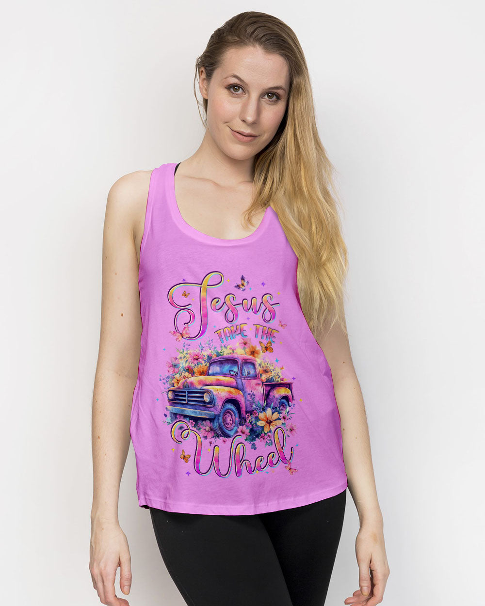 Jesus Take The Wheel Women's All Over Print Shirt - Typq0206253