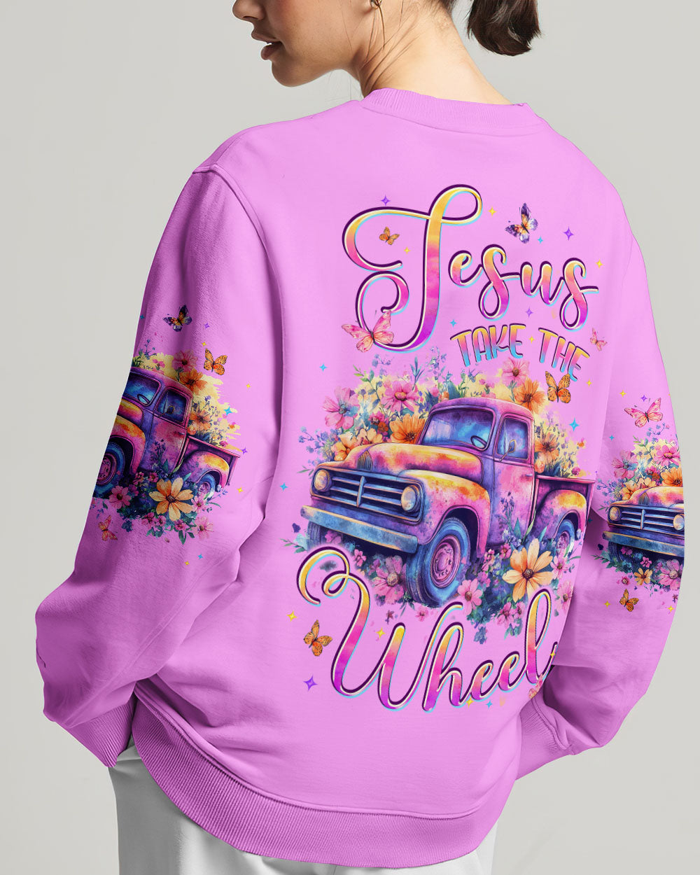 Jesus Take The Wheel Women's All Over Print Shirt - Typq0206253