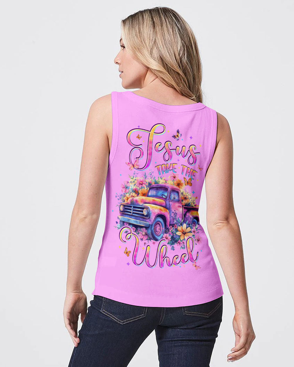 Jesus Take The Wheel Women's All Over Print Shirt - Typq0206253
