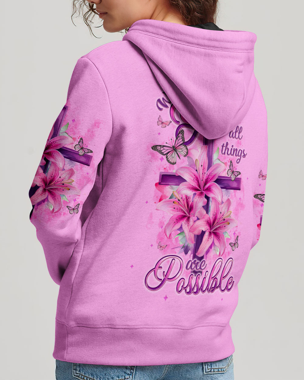 With God All Things Are Possible Women's All Over Print Shirt - Typq0406251