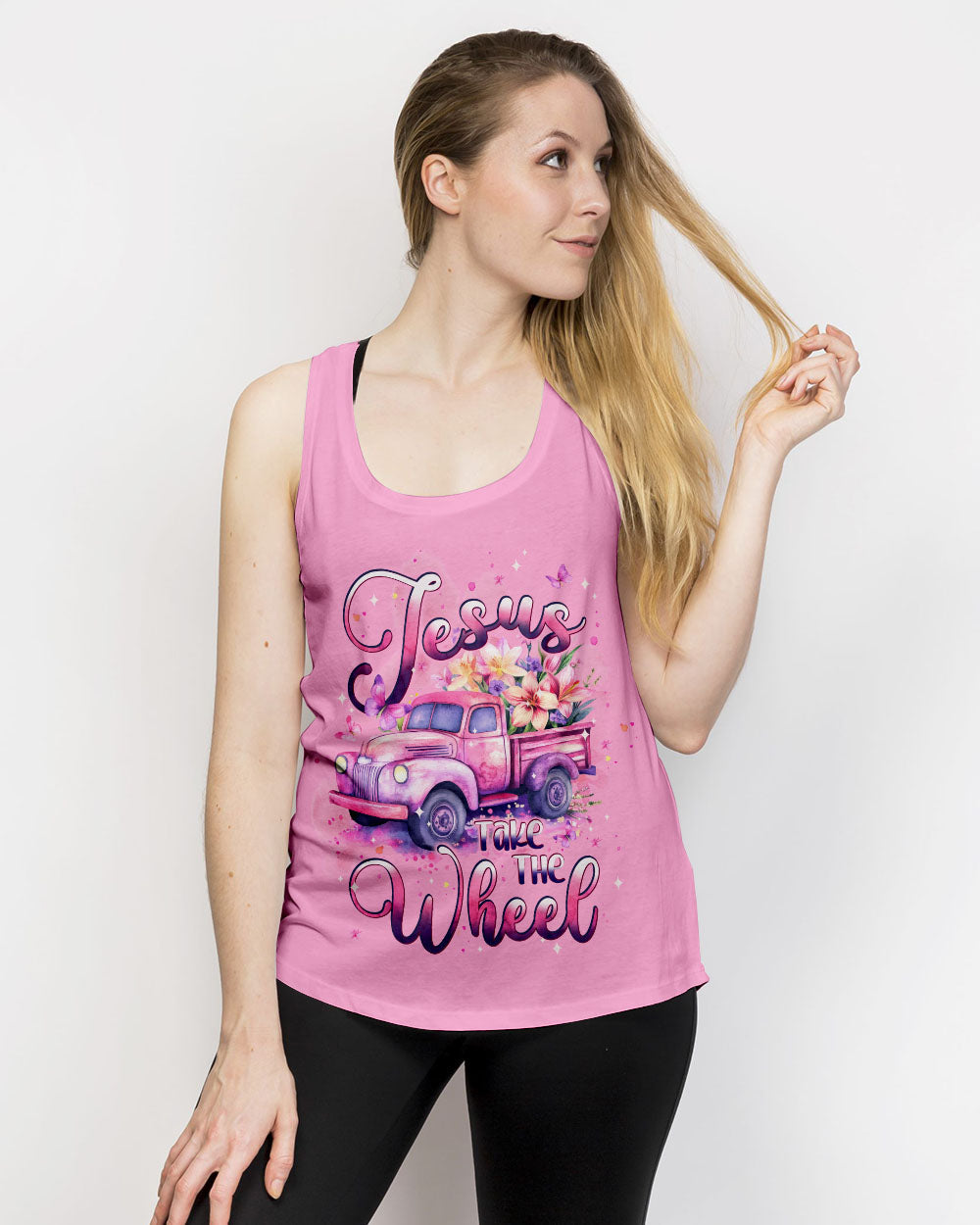 Jesus Take The Wheel Women's All Over Print Shirt - Typq1006254