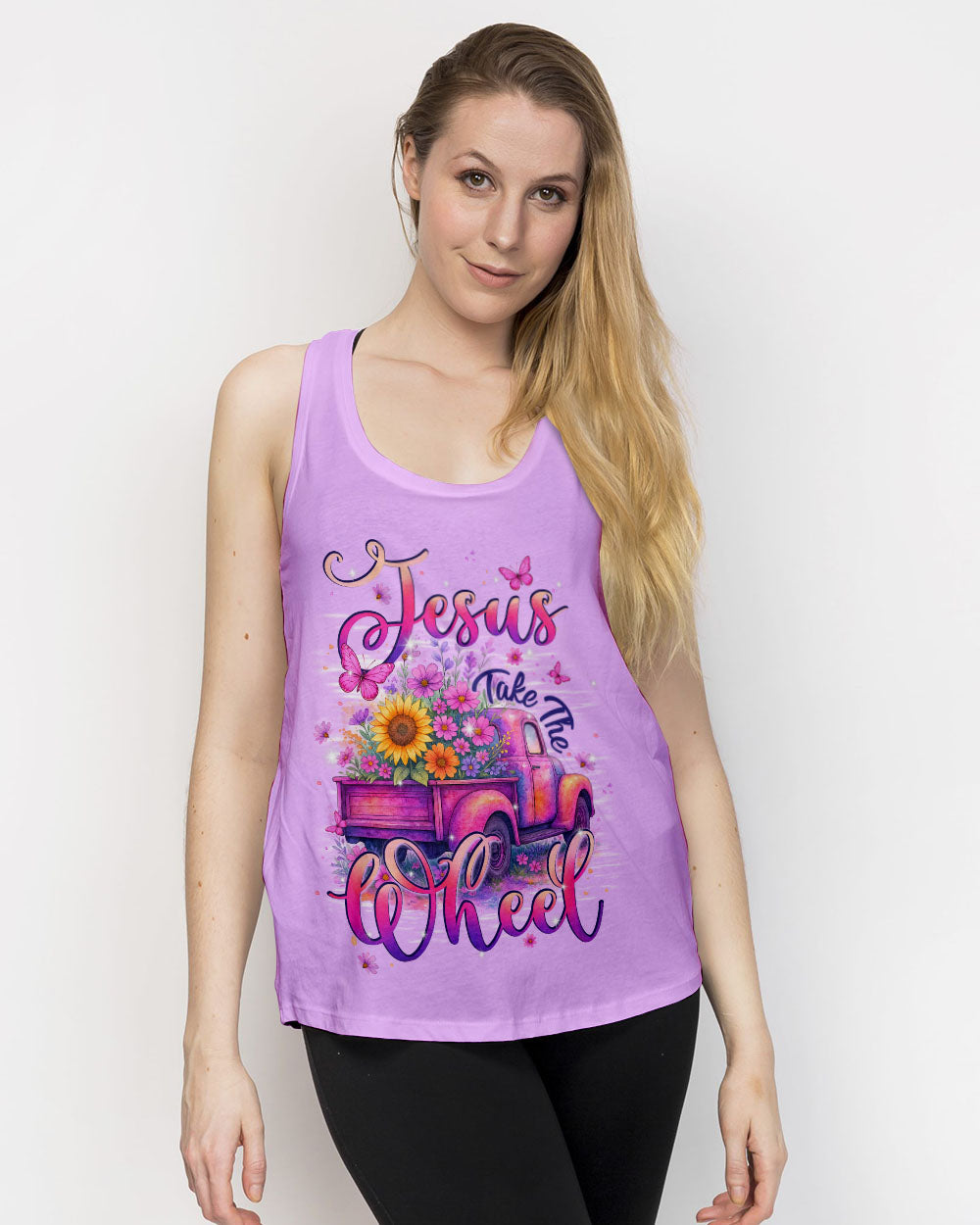 Jesus Take The Wheel Women's All Over Print Shirt - Typq1806253