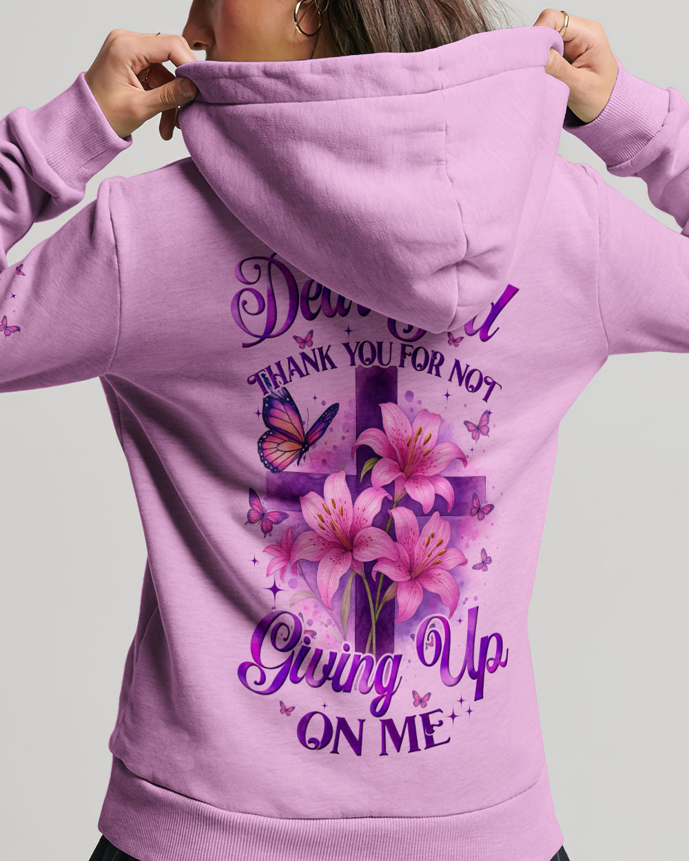 Dear God Thank You For Not Giving Up On Me Women's All Over Print Shirt - Tyqy0605251