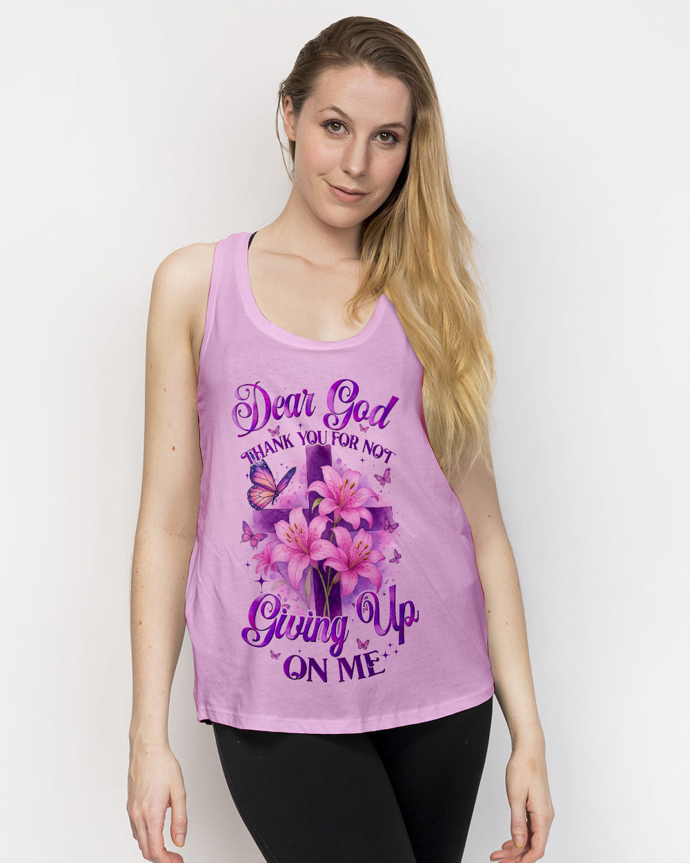 Dear God Thank You For Not Giving Up On Me Women's All Over Print Shirt - Tyqy0605251