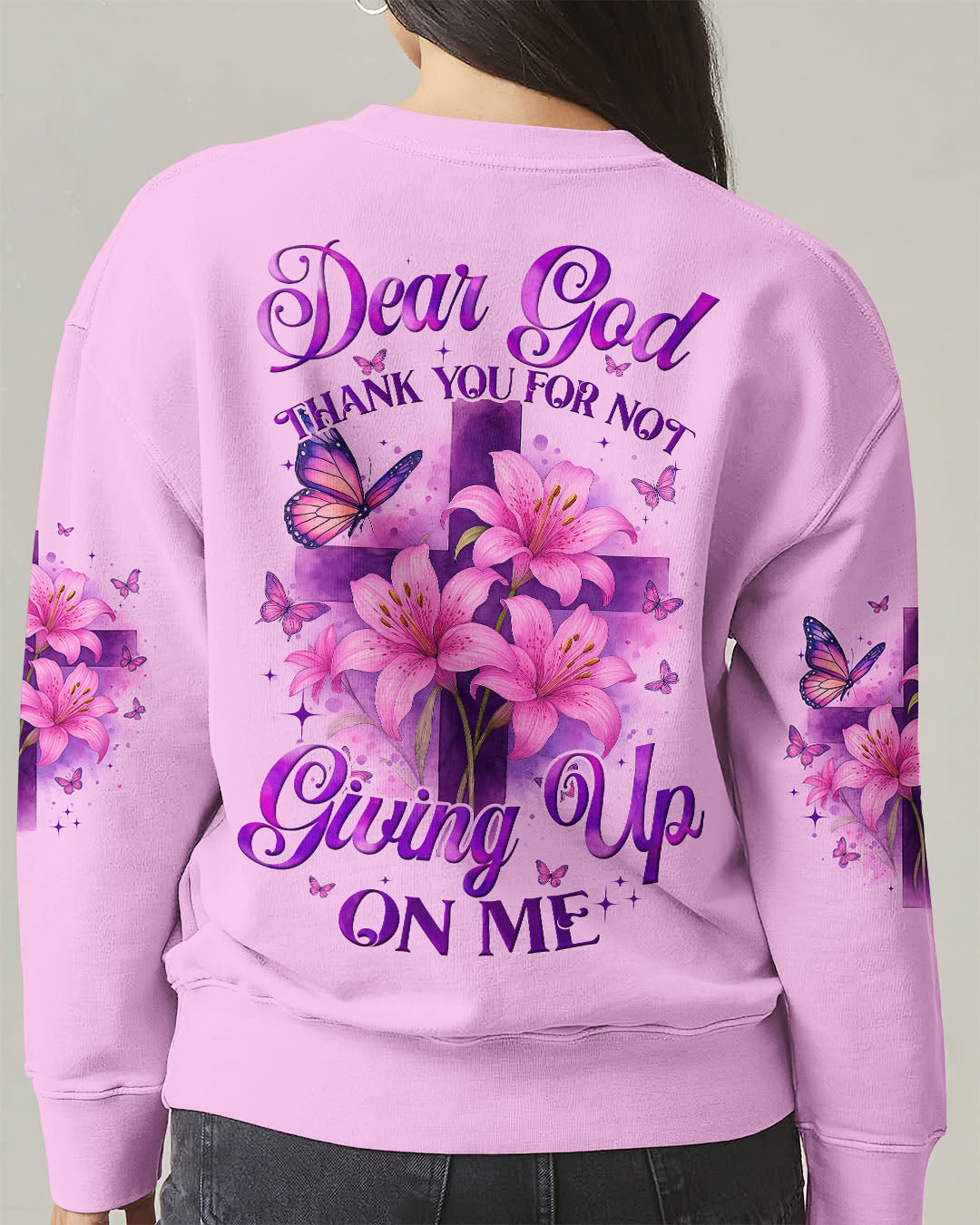 Dear God Thank You For Not Giving Up On Me Women's All Over Print Shirt - Tyqy0605251
