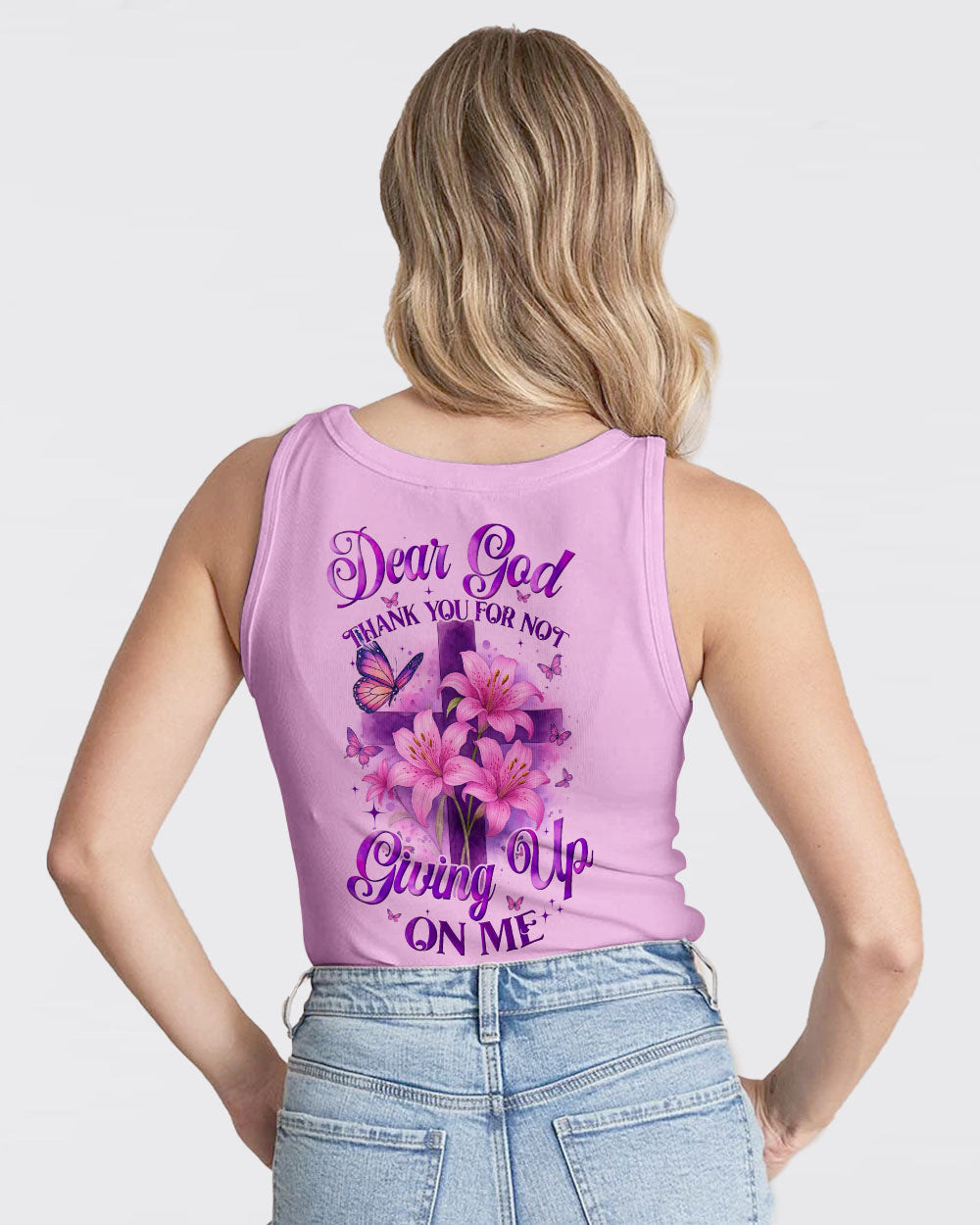 Dear God Thank You For Not Giving Up On Me Women's All Over Print Shirt - Tyqy0605251