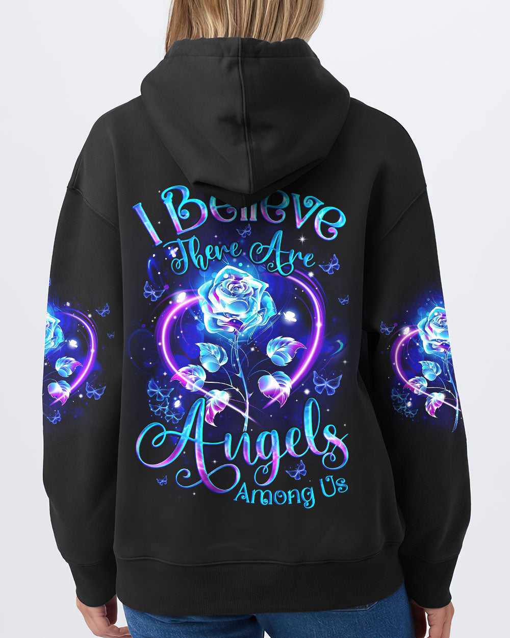 I Believe There Are Angels Among Us Rose Women's All Over Print Shirt - Tyqy0705254