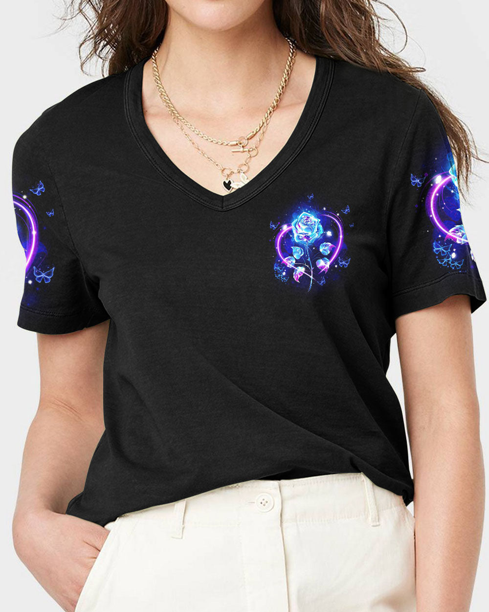 I Believe There Are Angels Among Us Rose Women's All Over Print Shirt - Tyqy0705254