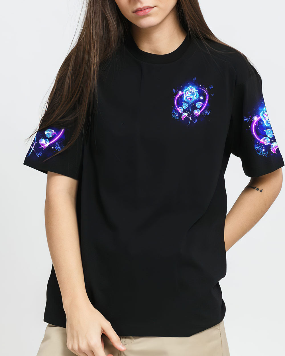 I Believe There Are Angels Among Us Rose Women's All Over Print Shirt - Tyqy0705254