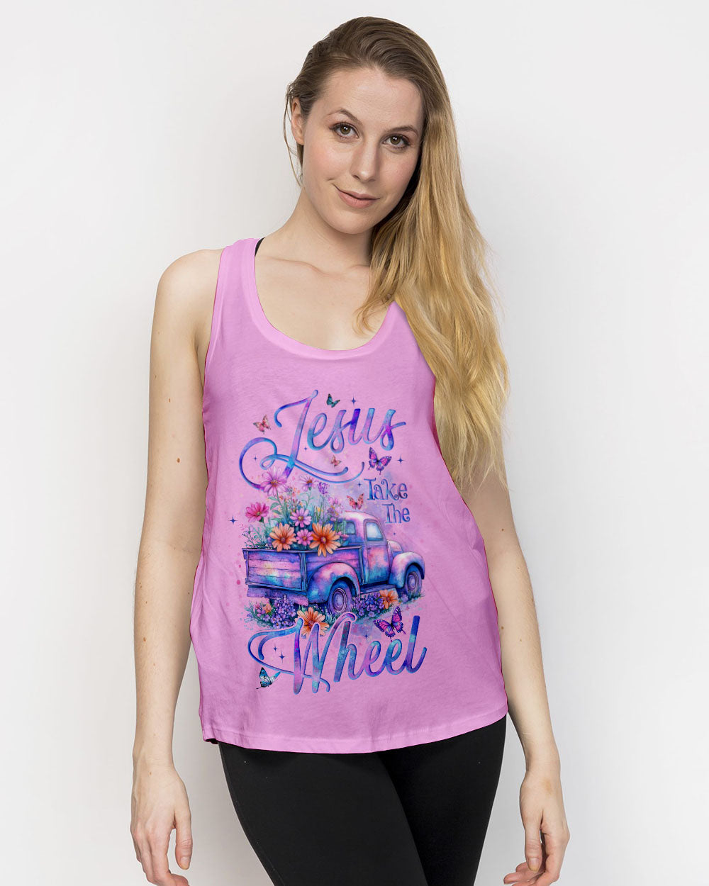 Jesus Take The Wheel Women's All Over Print Shirt - Tyqy0905254