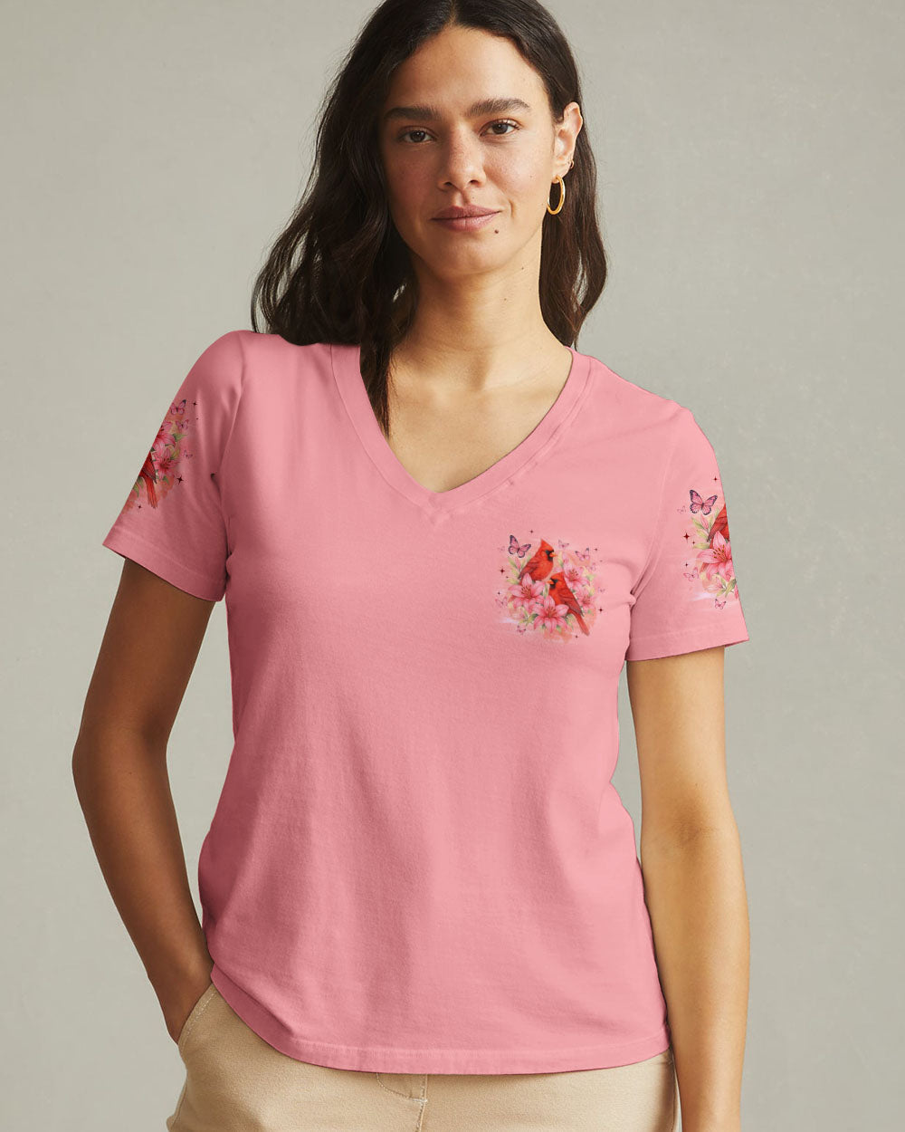 Cardinals Appear When Angels Are Near Women's All Over Print Shirt - Tyqy0906251