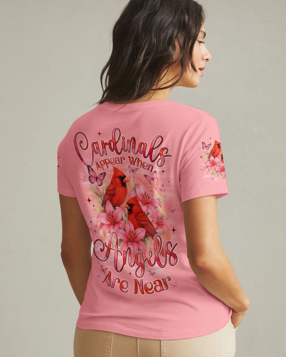 Cardinals Appear When Angels Are Near Women's All Over Print Shirt - Tyqy0906251