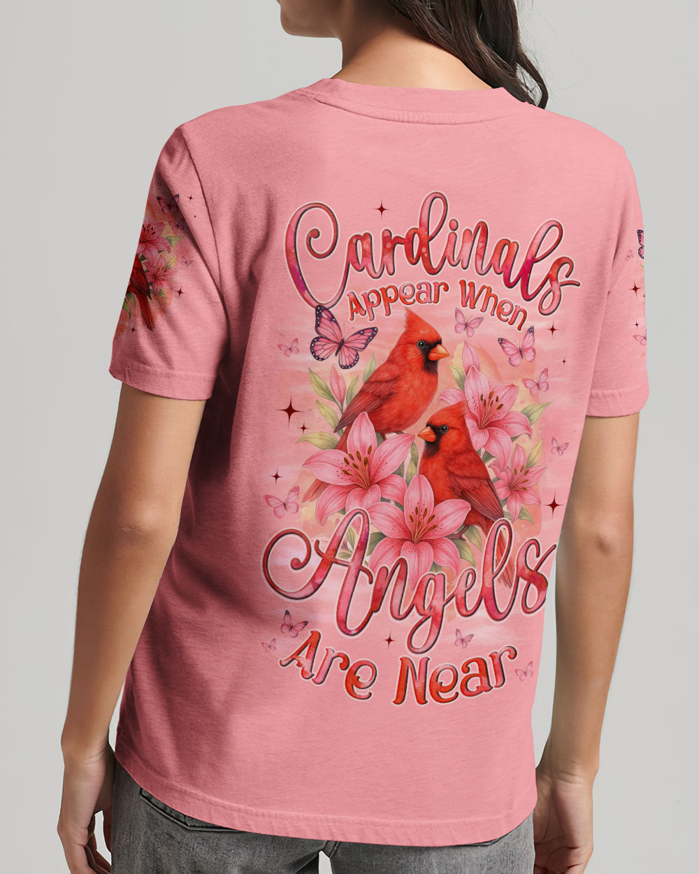 Cardinals Appear When Angels Are Near Women's All Over Print Shirt - Tyqy0906251