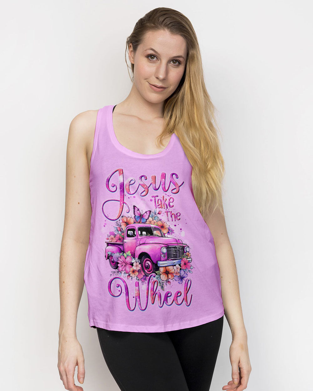 Jesus Take The Wheel Women's All Over Print Shirt - Tyqy1006252