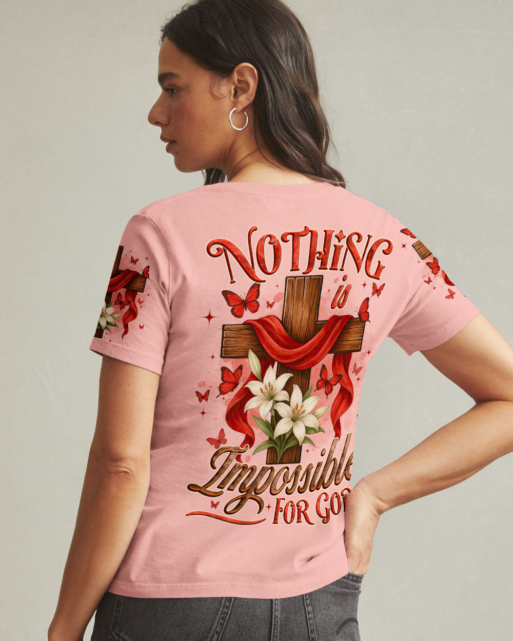 Nothing Is Impossible For God Women's All Over Print Shirt - Tyqy1206252